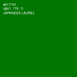 #017701 - Japanese Laurel Color Image